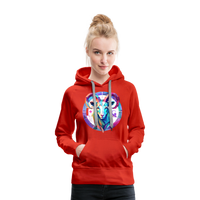 Thumbnail for Women’s Mythical Aries Premium Hoodie - red