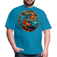 Thumbnail for Men's Mosaic Pisces Classic T-Shirt - turquoise