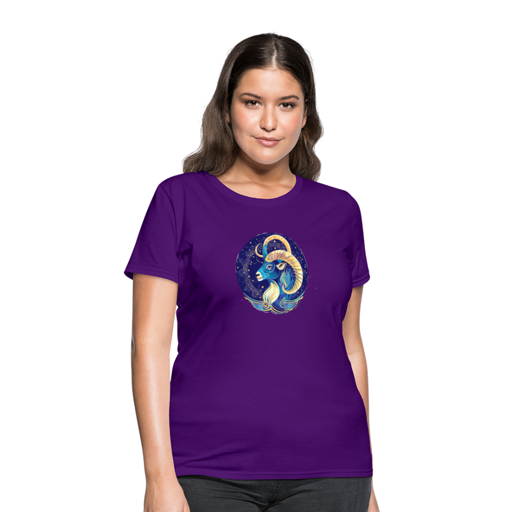 Women's Mythical Capricorn T-Shirt - purple