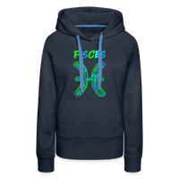 Thumbnail for Women's Power Words Pisces Premium Hoodie - navy