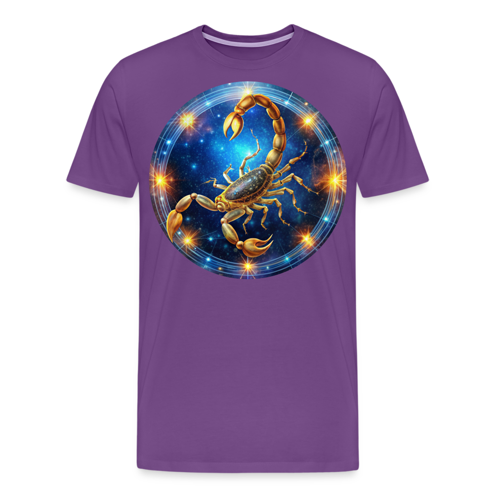 Men's Mystic Scorpio Premium T-Shirt - purple