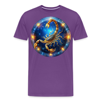 Thumbnail for Men's Mystic Scorpio Premium T-Shirt - purple