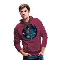 Thumbnail for Men’s Magic Sagittarius Premium Hoodie - burgundy