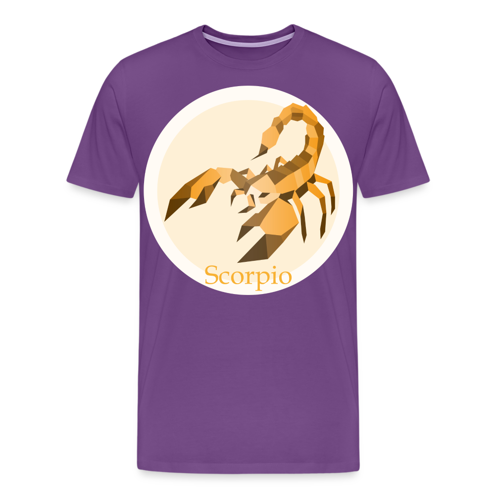 Men's Mosaic Scorpio Premium T-Shirt - purple