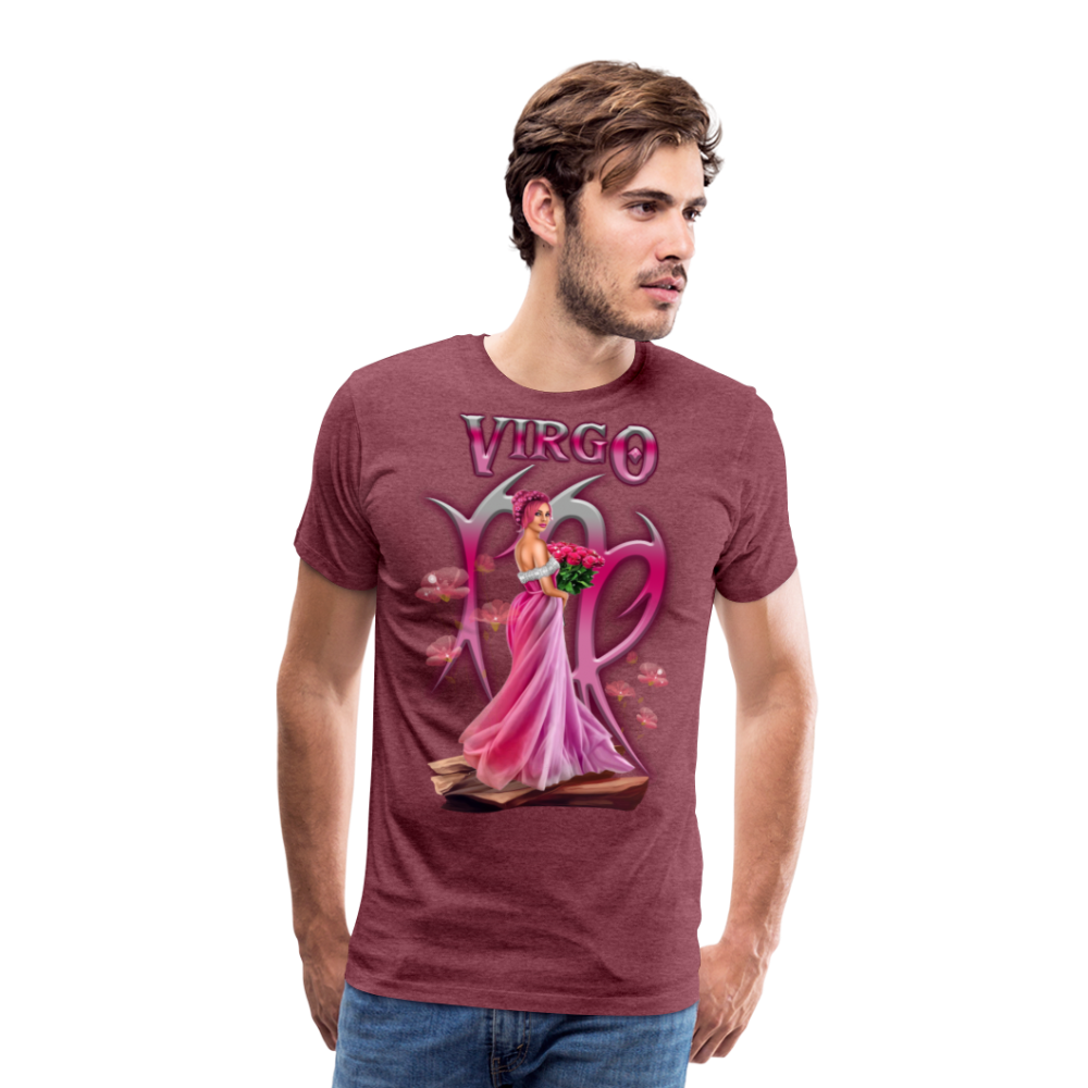 Men's Astral Virgo Premium T-Shirt - heather burgundy