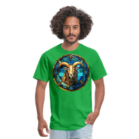 Thumbnail for Men's Mosaic Capricorn Classic T-Shirt - bright green