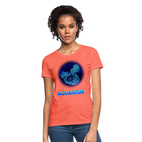 Thumbnail for Women's Stellar Aquarius T-Shirt - heather coral