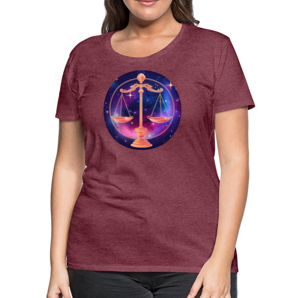 Women’s Magic Libra Premium T-Shirt - heather burgundy