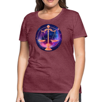 Thumbnail for Women’s Magic Libra Premium T-Shirt - heather burgundy