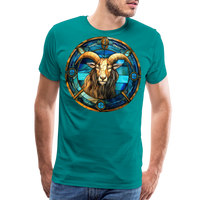 Thumbnail for Men's Mosaic Capricorn Premium T-Shirt - teal