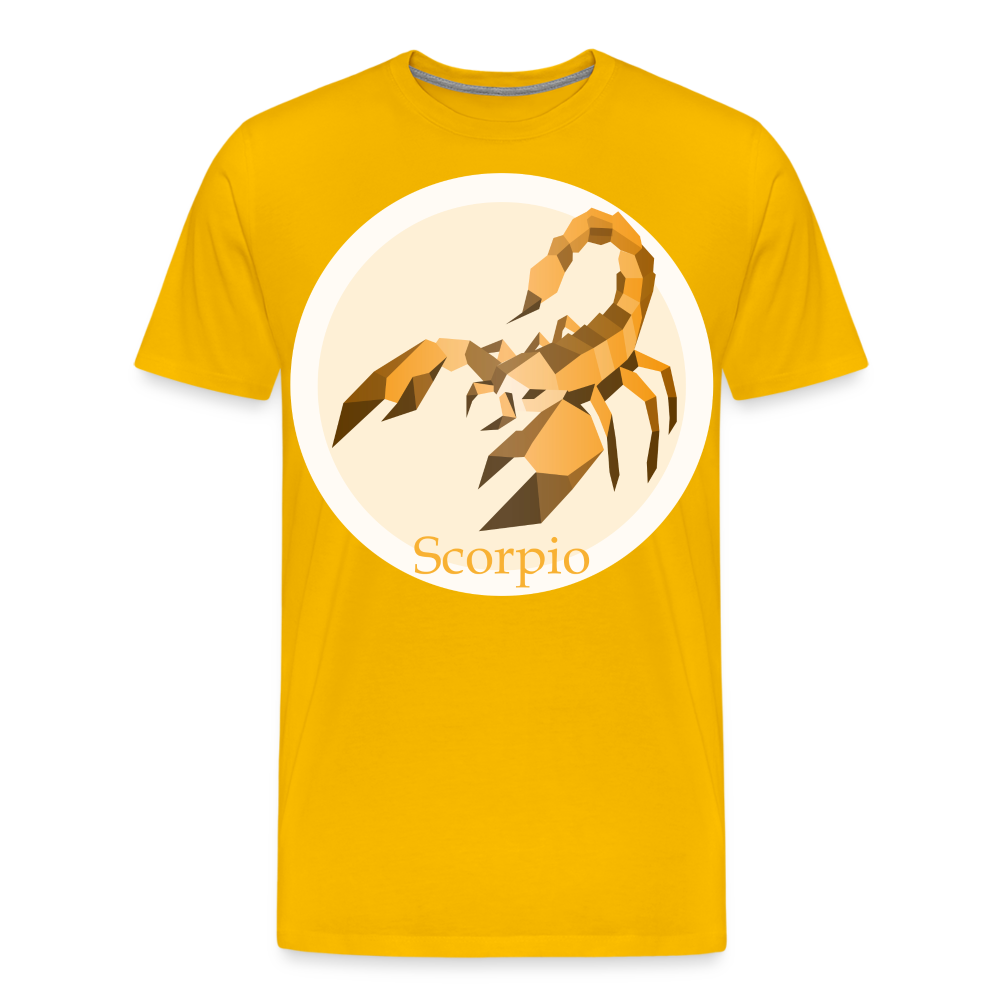 Men's Mosaic Scorpio Premium T-Shirt - sun yellow