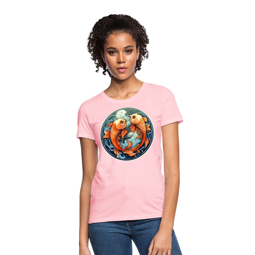 Women's Symbol Pisces T-Shirt - pink