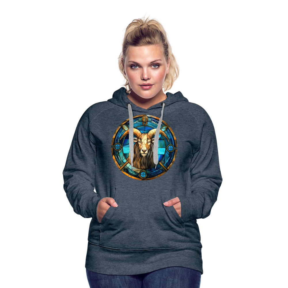 Women’s Mosaic Capricorn Premium Hoodie - heather denim