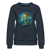 Thumbnail for Women’s Mosaic Aquarius Premium Sweatshirt - navy