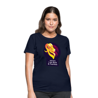 Thumbnail for Women's Glow Aries T-Shirt - navy