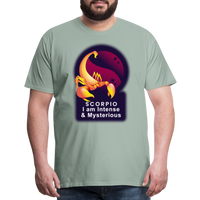 Thumbnail for Men's Glow Scorpio Premium T-Shirt - steel green