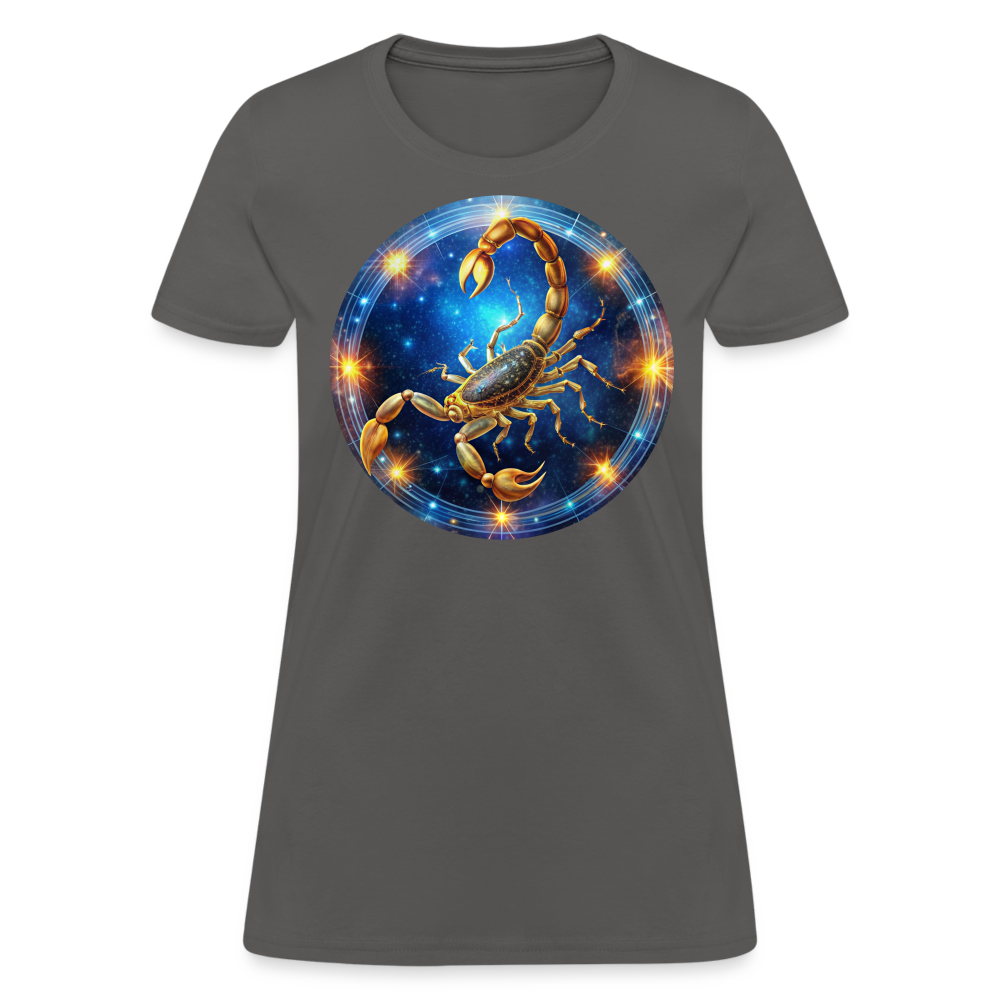 Women's Mystic Scorpio T-Shirt - charcoal