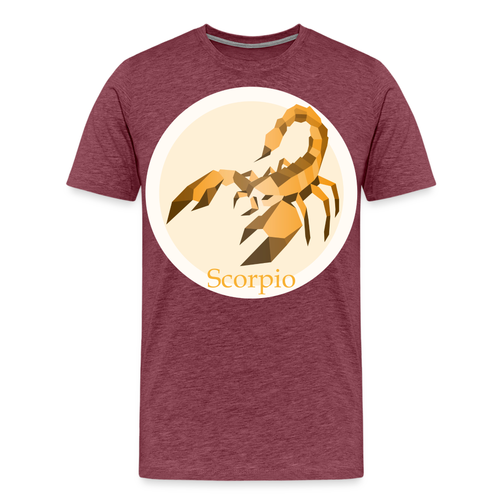 Men's Mosaic Scorpio Premium T-Shirt - heather burgundy