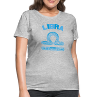 Thumbnail for Women's Power Words Libra T-Shirt - heather gray