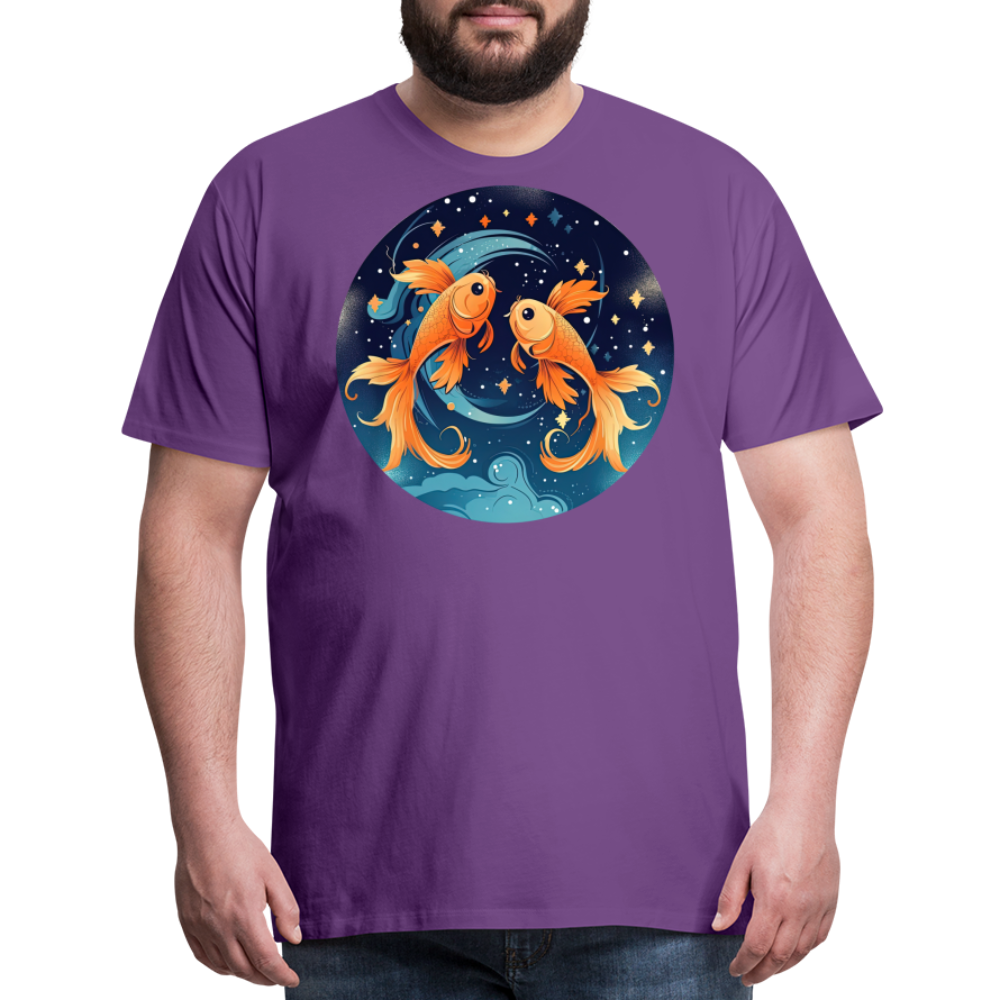 Men's Magic Pisces Premium T-Shirt - purple