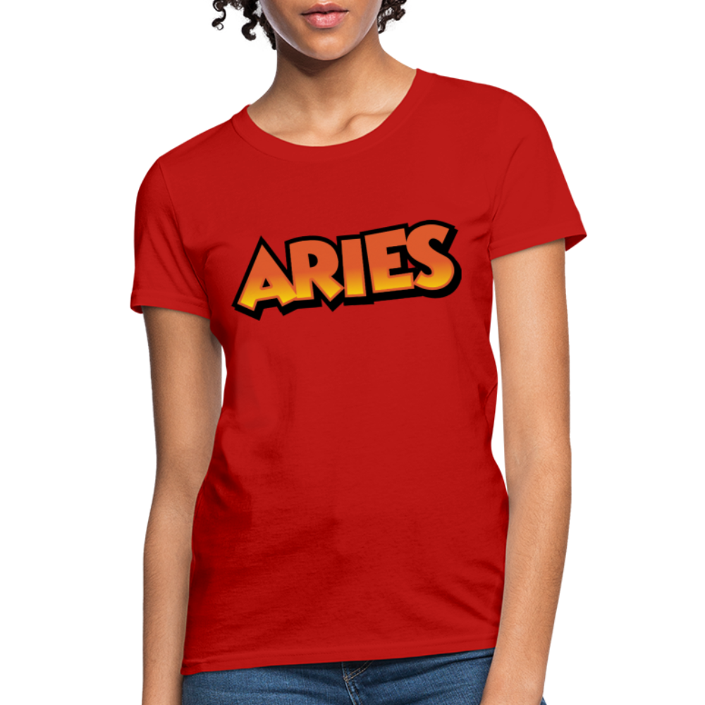 Women's Aries New Design T-Shirt - red