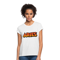 Thumbnail for Women's Aries Oneeighty Relaxed Fit T-Shirt - white