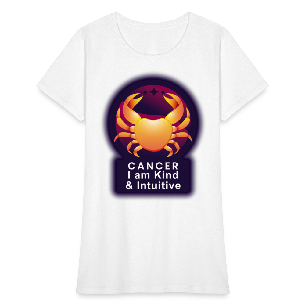 Women's Glow Cancer T-Shirt - white