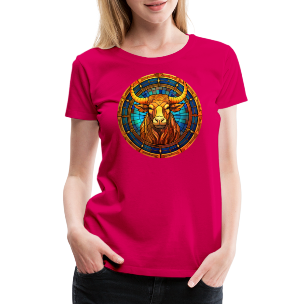 Women’s Mosaic Taurus Premium T-Shirt - dark pink