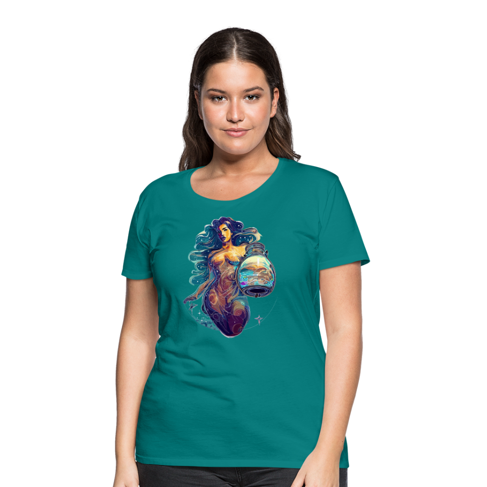 Women’s Mythical Aquarius Premium T-Shirt - teal