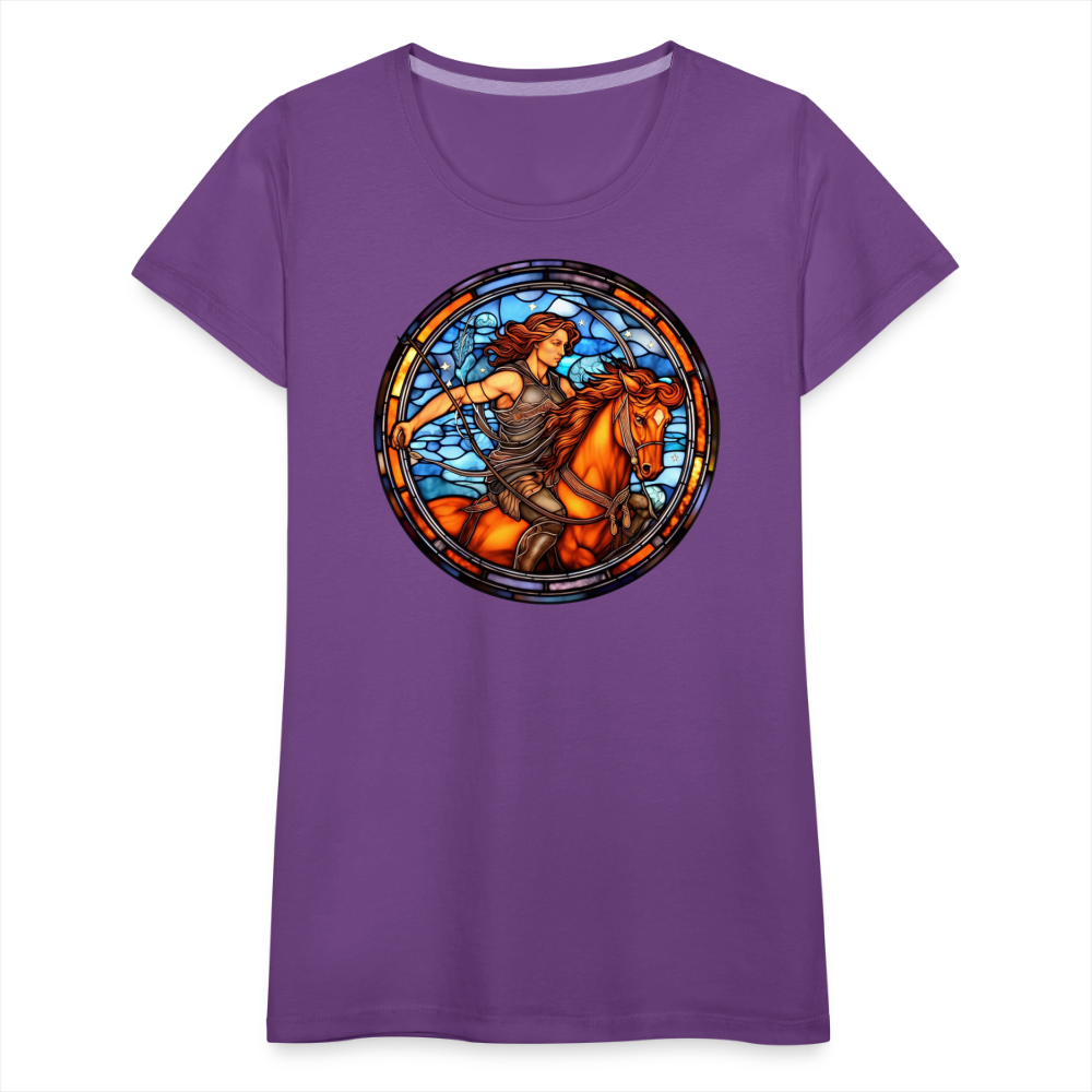 Women’s Mosaic Sagittarius Premium T-Shirt - purple