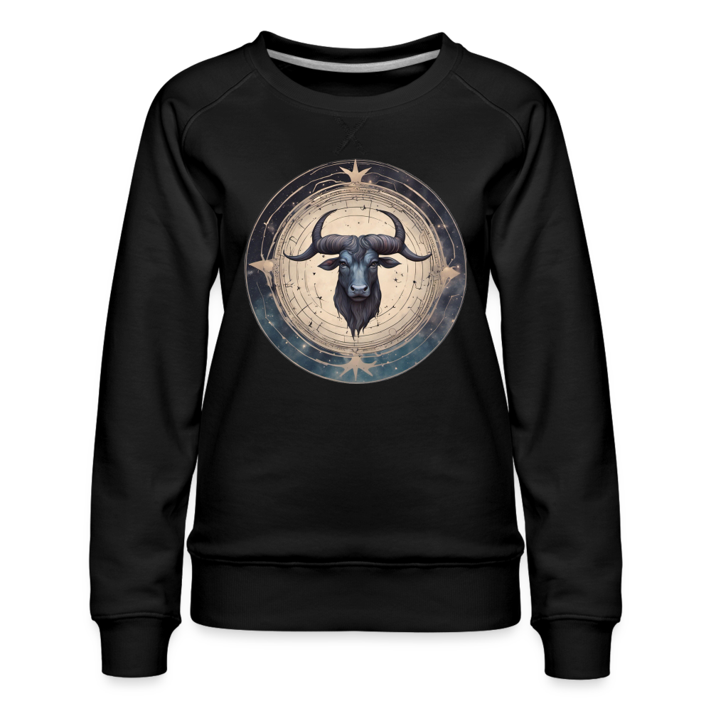 Women’s Mythical Taurus Premium Sweatshirt - black