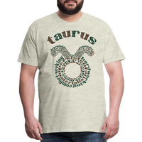 Thumbnail for Men's Power Words Taurus Premium T-Shirt - heather oatmeal