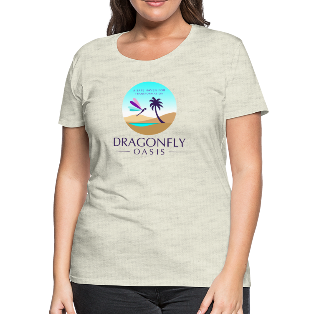 Women's Dragonfly Oasis V.1 Premium T-Shirt - heather oatmeal