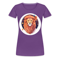 Thumbnail for Women's Symbol Leo Premium T-Shirt - purple