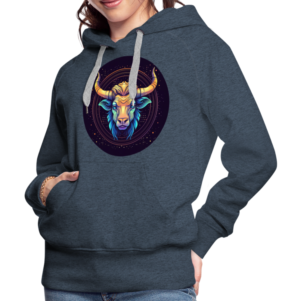 Women’s Magic Taurus Premium Hoodie - heather denim