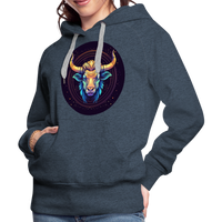 Thumbnail for Women’s Magic Taurus Premium Hoodie - heather denim