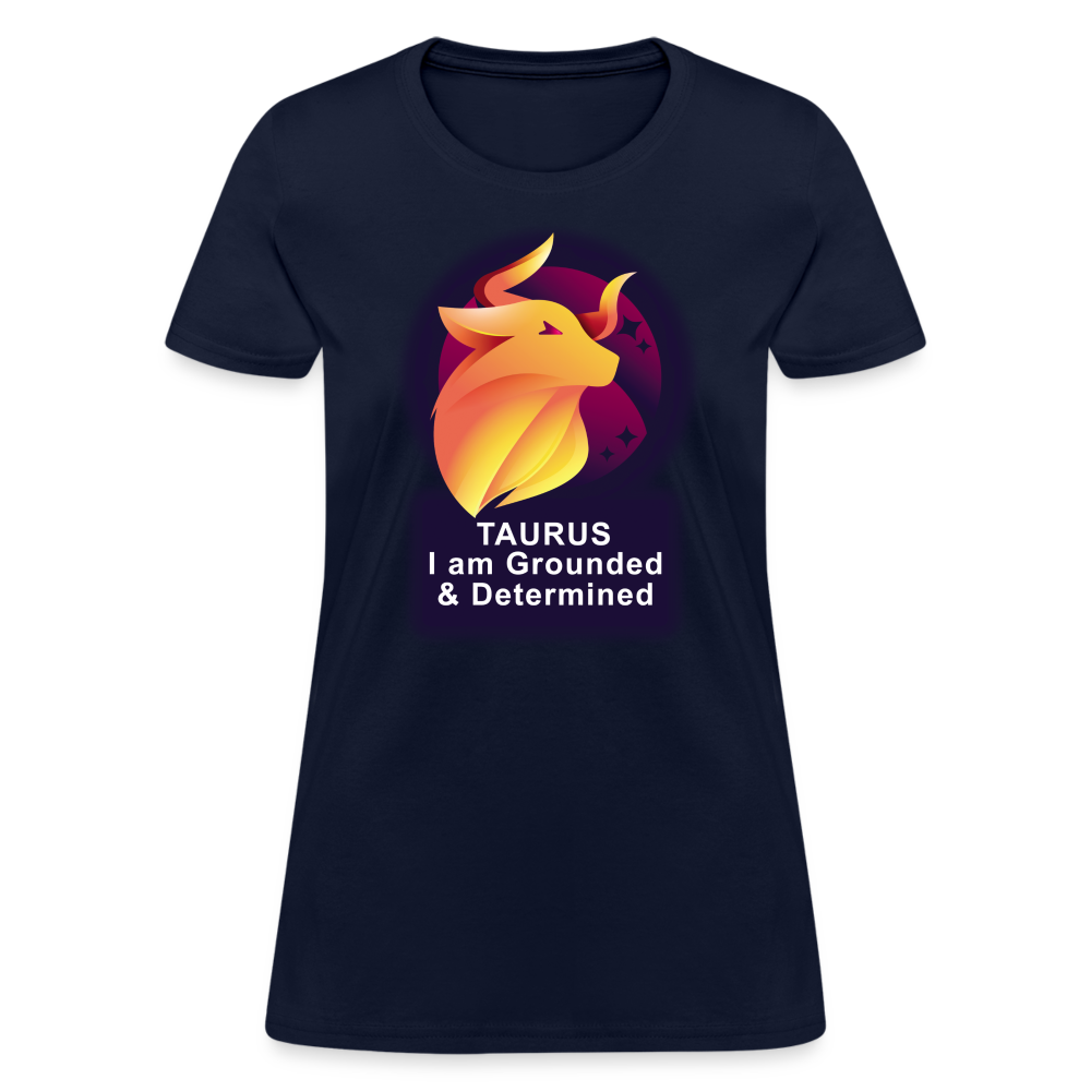 Women's Glow Taurus T-Shirt - navy