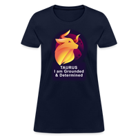 Thumbnail for Women's Glow Taurus T-Shirt - navy