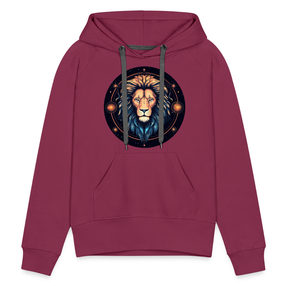 Women’s Magic Leo Premium Hoodie - burgundy