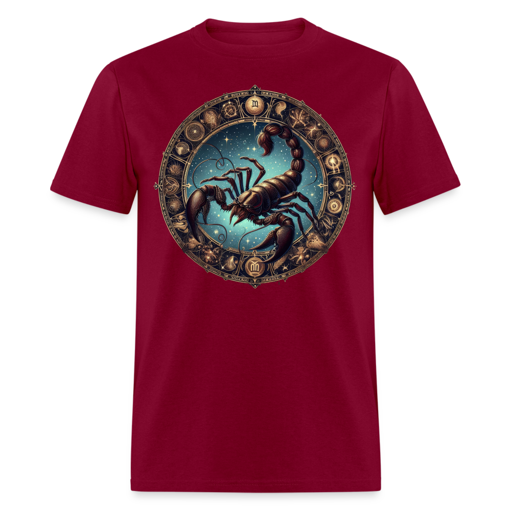 Men's Mythical Scorpio Classic T-Shirt - burgundy