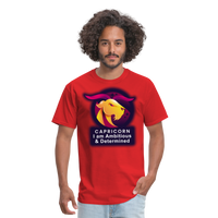 Thumbnail for Men's Glow Capricorn Classic T-Shirt - red