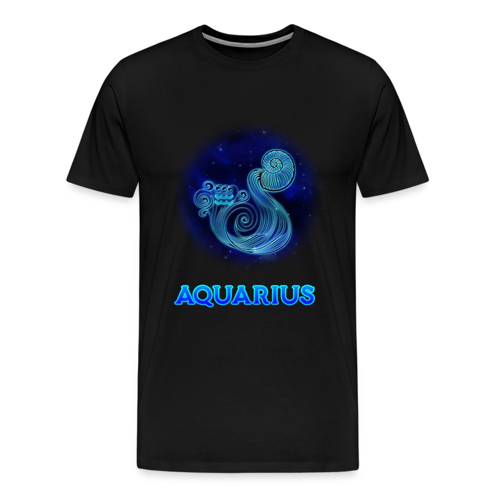 Men's Aquarius Premium T-Shirt - black