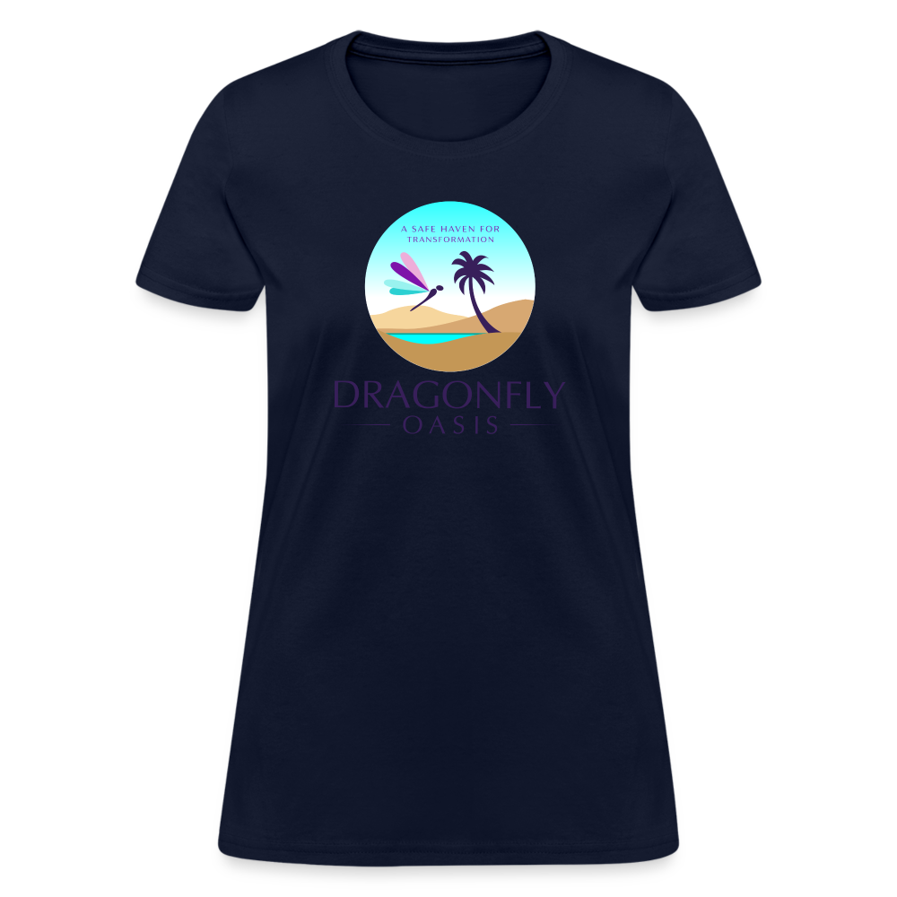 Women's Dragonfly Oasis V.1 Capricorn T-Shirt - navy