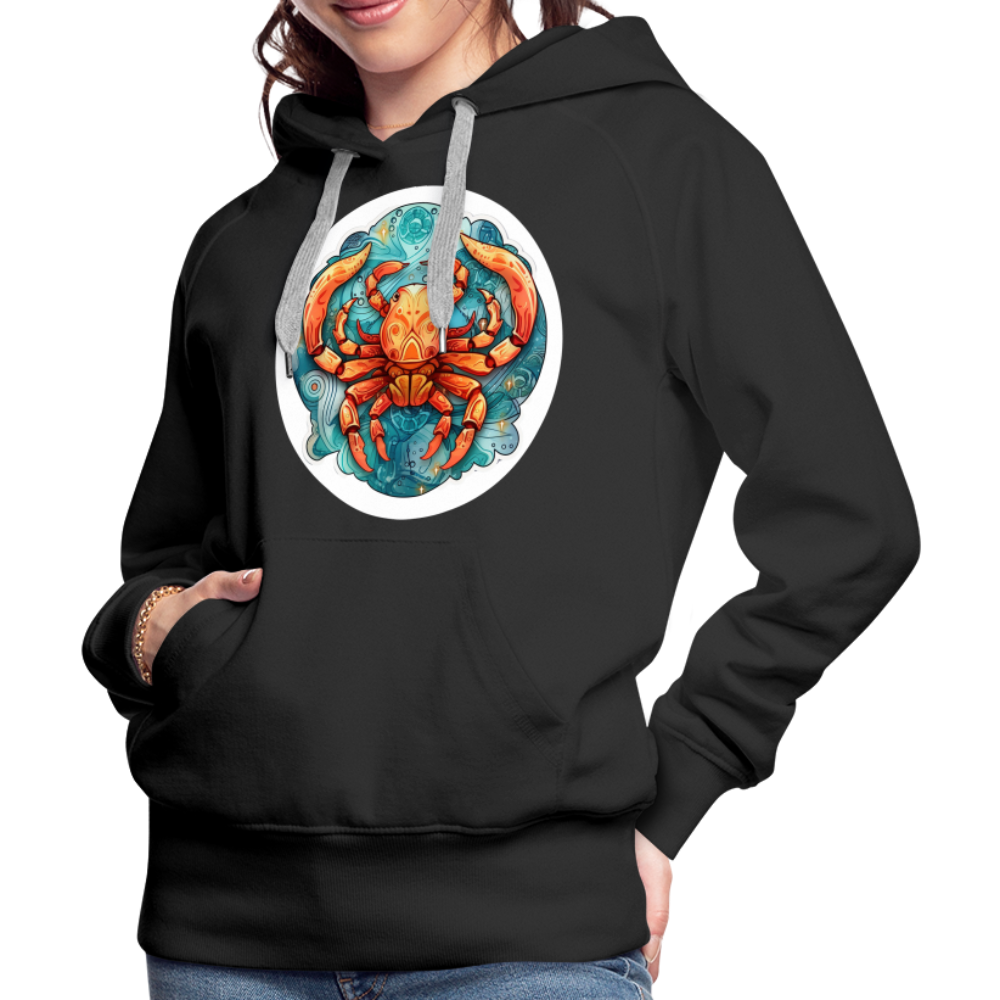 Women’s Symbol Cancer Premium Hoodie - black