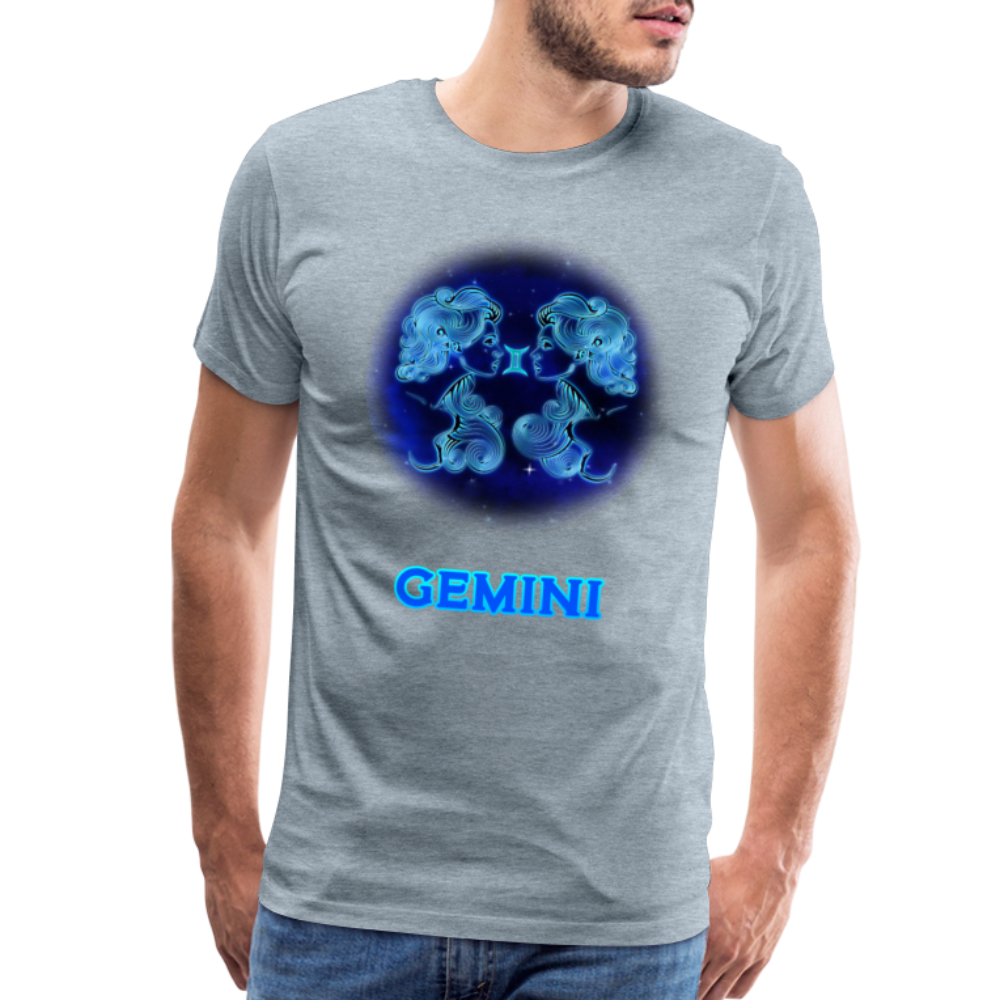 Men's Gemini Premium T-Shirt - heather ice blue