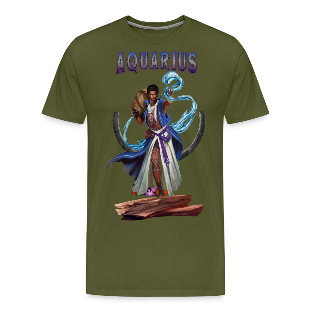 Men's Astral Aquarius Premium T-Shirt - olive green