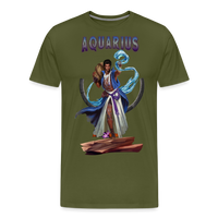 Thumbnail for Men's Astral Aquarius Premium T-Shirt - olive green