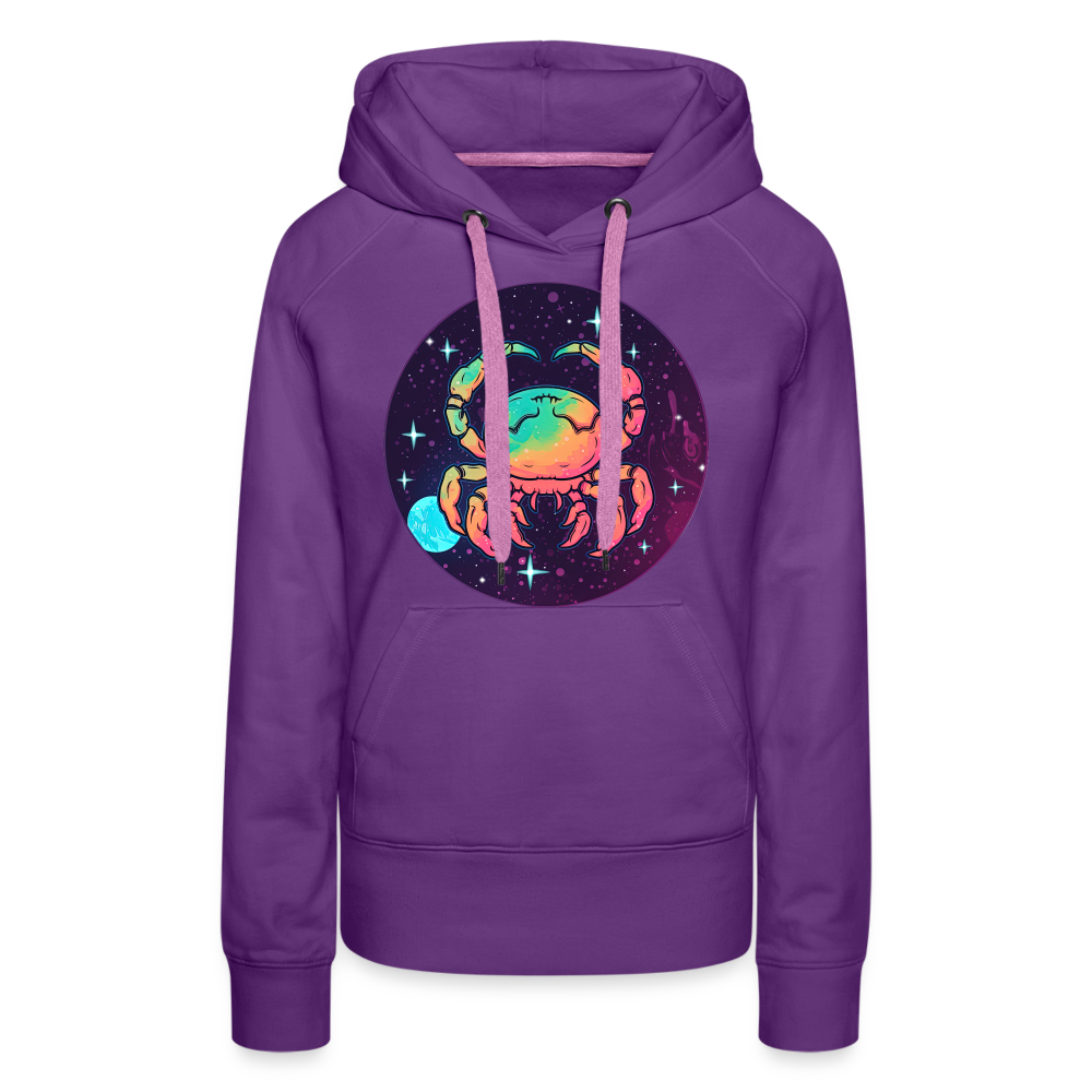 Women’s Mystic Cancer Premium Hoodie - purple 