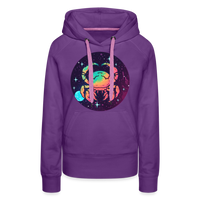 Thumbnail for Women’s Mystic Cancer Premium Hoodie - purple 