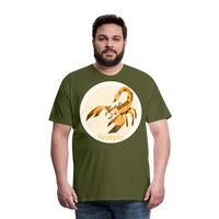 Thumbnail for Men's Mosaic Scorpio Premium T-Shirt - olive green